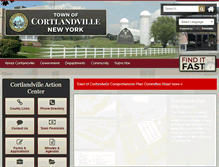 Tablet Screenshot of cortlandville.org